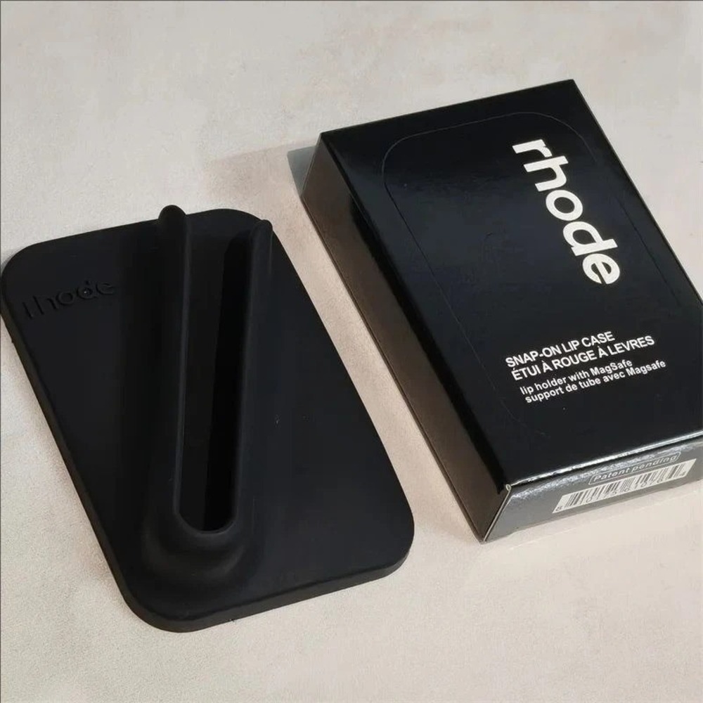 NEW Rhode Snap-On Lip Case Black MagSafe Silicone Lip Holder for iPhone